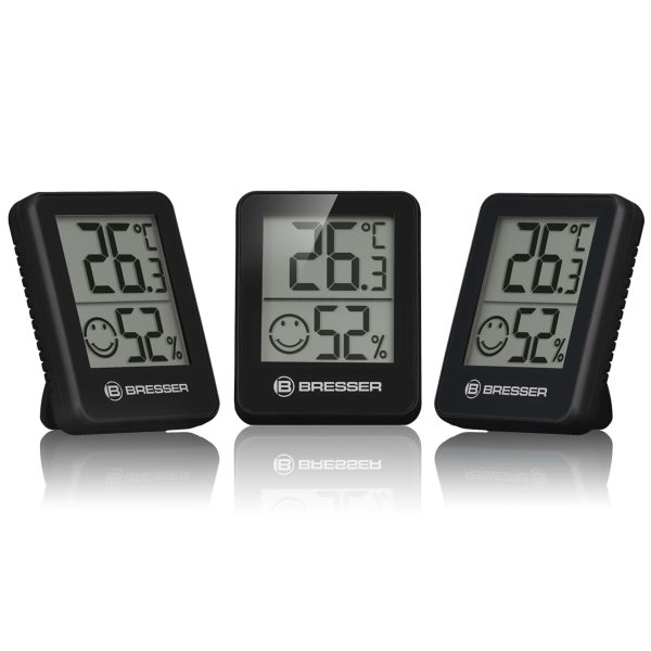 Bresser BRESSER ClimaTemp Thermo-Hygrometer Indikator 3er Set schwarz | Waffenglauser.ch