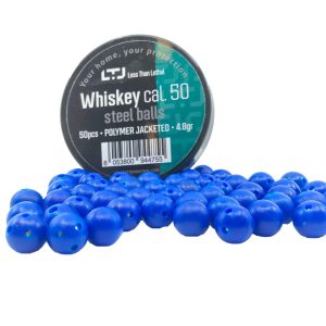 Less Than Lethal Whiskey Steel balls Kal. .50 mit Gummimantel