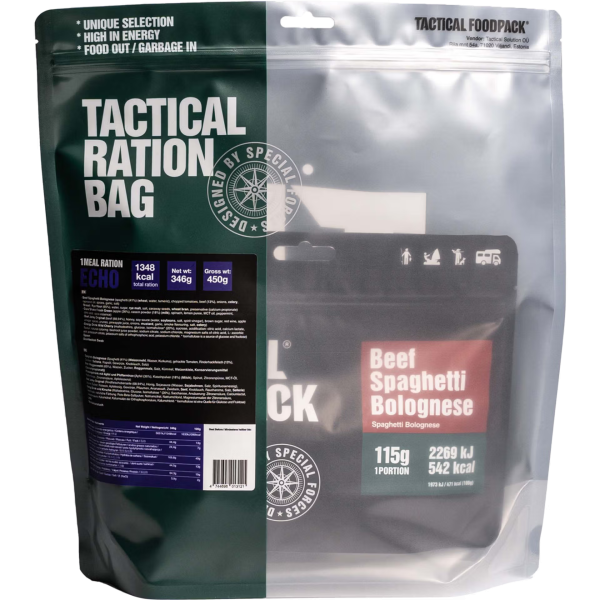 Tactical Foodpack® 1 Meal ration Echo- 100% natrual food