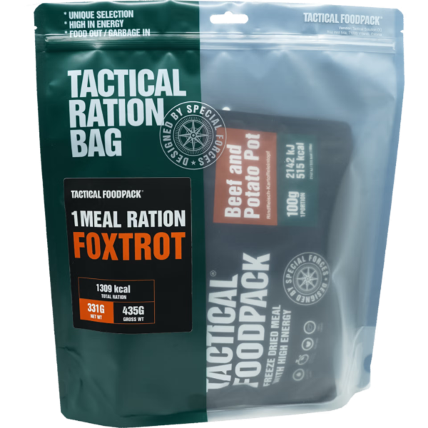 Tactical Foodpack® 1 Mahlzeit Ration FOXTROT 331g (1 Meal ration Foxtrot)