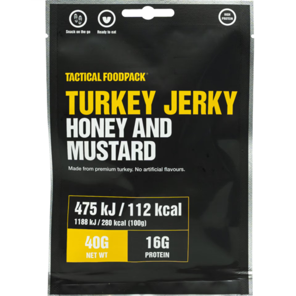 Tactical Foodpack Turkey Jerky Honey and Mustard