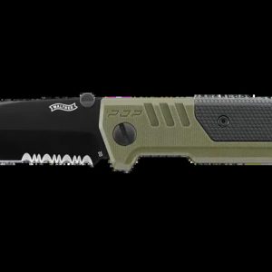 Walther Klappmesser PDP Tanto Folder Serrated OD Green