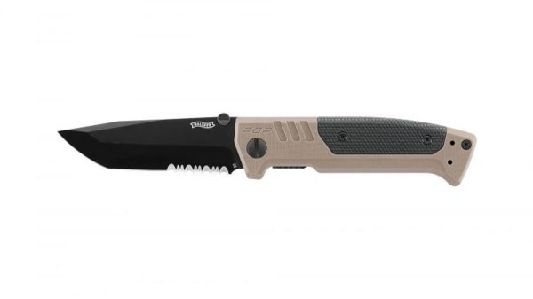 Walther Klappmesser PDP Tanto Folder Serrated FDE