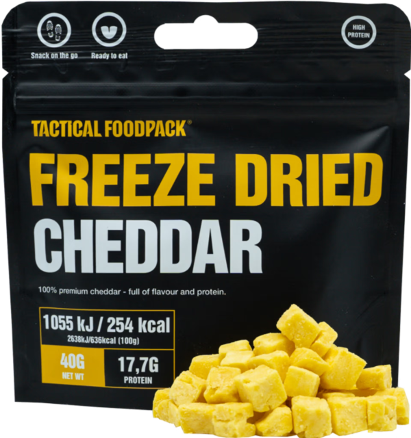 Tactical Foodpack® Gefriergetrocknete Cheddar-Snacks 40g