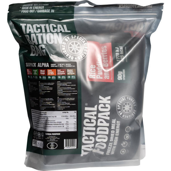 Tactical Foodpack® Sixpack Alpha- 100% natural food