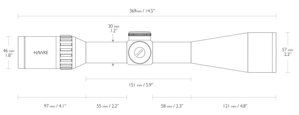 Hawke Endurance 6-24x50 SF, 30mm, IR LR Dot (16x) - Image 4