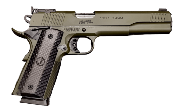 Pistole Schmeisser 1911 OD Green Mikrometervisierung 6" 9mm Para | Waffen Glauser AG