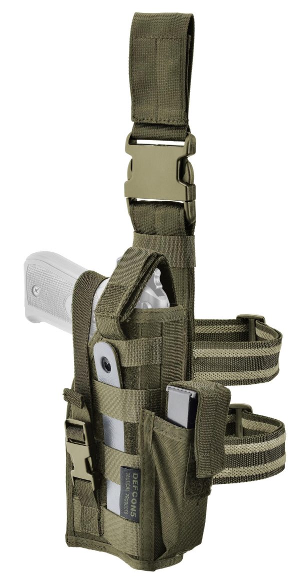 Defcon 5 Leg Pistol Holster OD Green