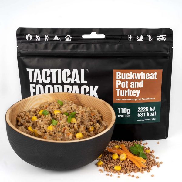 Tactical Foodpack® Buckwheat (Buchweizen) pot and turkey - 100% natural food