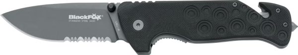 Black Fox Black Action Folding Knive