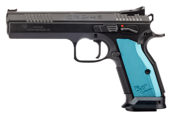 Pistole CZ TS 2 Blue Edition - Kansas City- 9mm Para 20-Schuss | Waffen Glauser AG