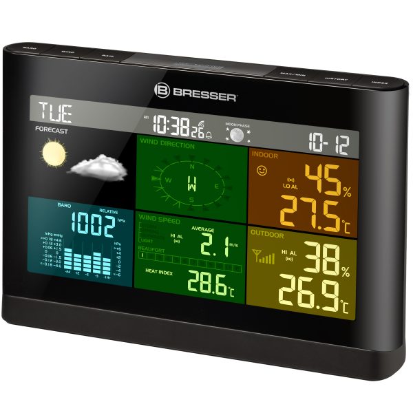 Bresser 5-in-1 Comfort Wetterstation mit Farbdisplay schwarz - Image 2