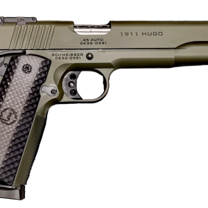 Pistole Schmeisser Hugo 1911 OD Green Mikrometervisierung 6" 9mm Para | Waffen Glauser AG